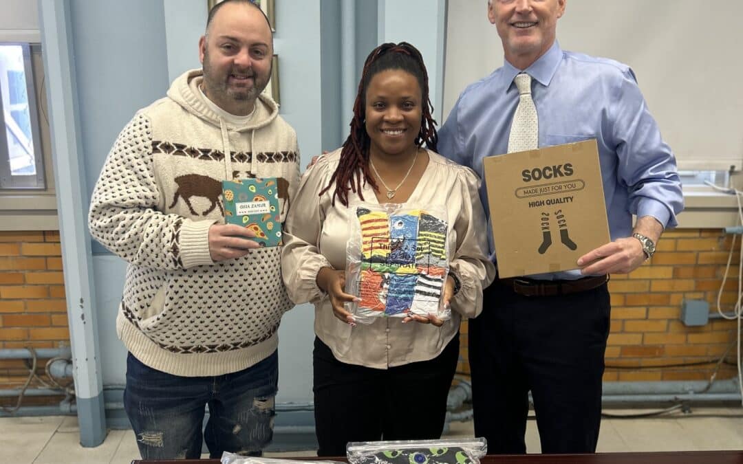 JHS 223 Holiday Cards and Sock Drive